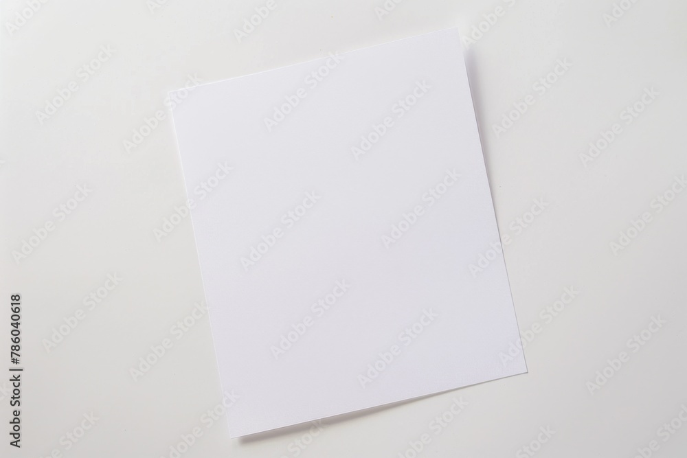 Blank paper mockup created with Generative AI Blank paper mockup created with Generative AI