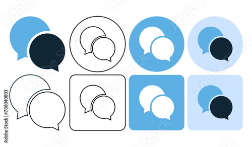 bubble speech ,text, massage, comment, communication, icon symbol  ui and ux design, glyphs and stroke line icon	