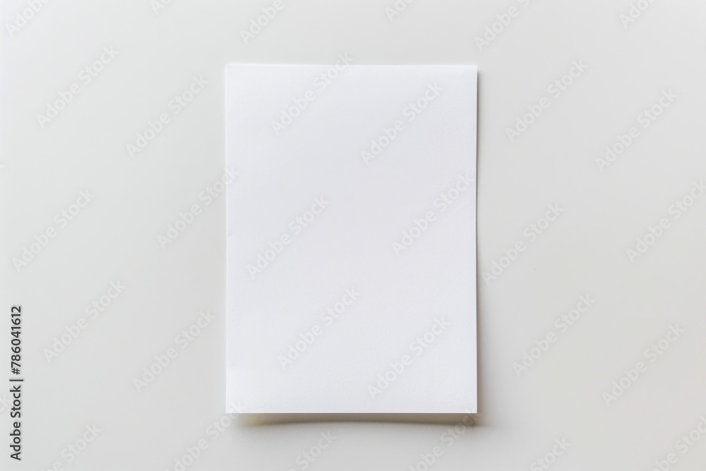Blank paper mockup created with Generative AI Blank paper mockup created with Generative AI