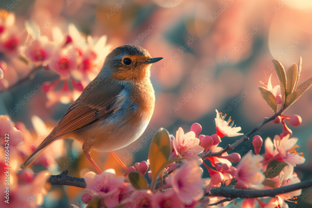 Wildlife in the Gardens - An image depicting birds and small animals that might have lived in the ga Wildlife in the Gardens - An image depicting birds and small animals that might have lived in the ga