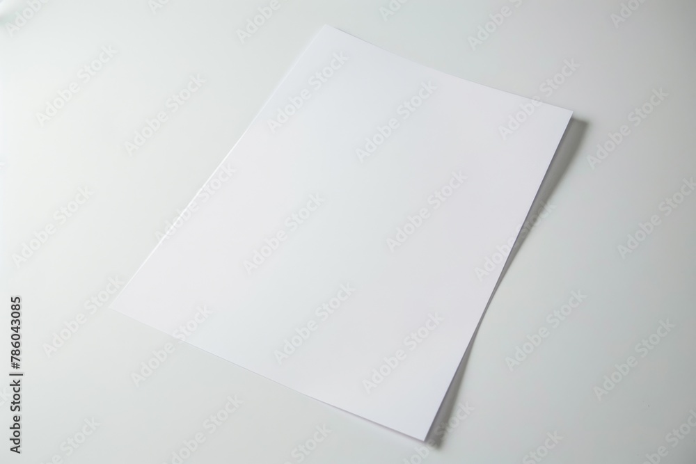 Blank paper mockup created with Generative AI Blank paper mockup created with Generative AI
