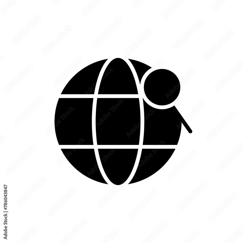 globe glyph icon