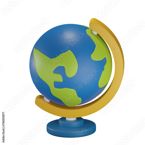 Globe 3D illustration