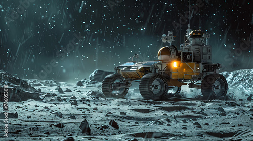 A Moon rover, also known as a lunar rover, is a specialized vehicle crafted for traversing the lunar surface as part of space exploration endeavors