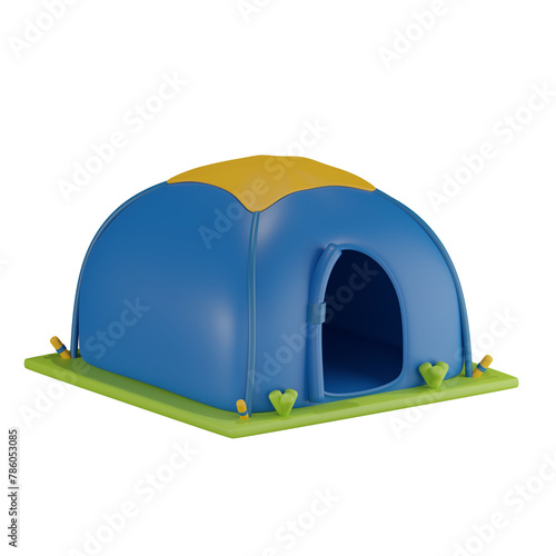 Tent 3D illustration