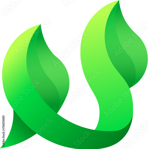 Eco  industry 3D logo photo