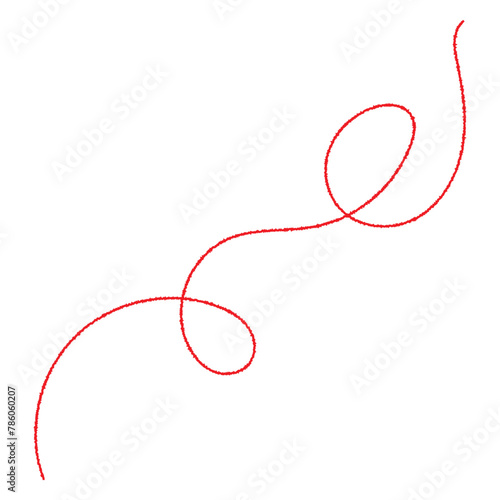 Red thread vector. Red Thread Illustration