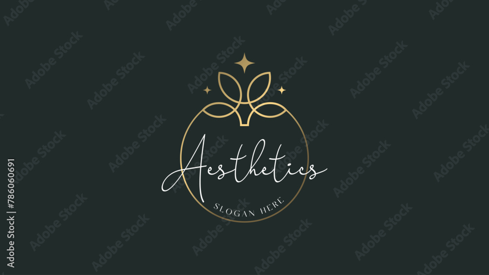 Fototapeta premium Minimal aesthetics logo design