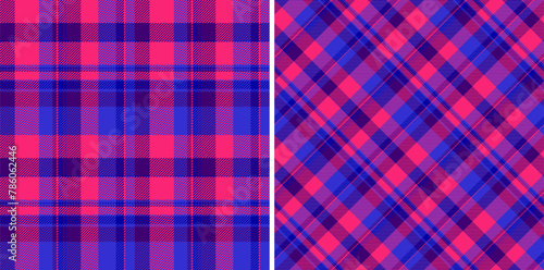 Vector textile seamless of tartan plaid pattern with a texture fabric background check. Set in space colors for classic wardrobe essentials in timeless style.