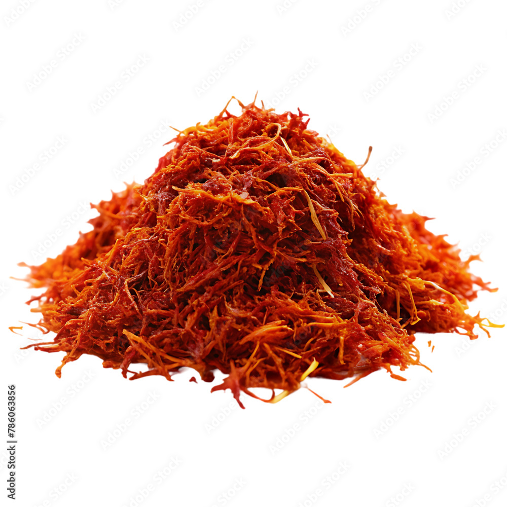 Fototapeta premium Saffron isolated on transparent background