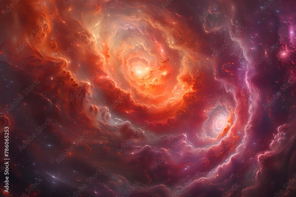 Colorful Space Filled With Stars. Generative AI Colorful Space Filled With Stars. Generative AI