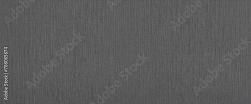 Gray anthracite natural cotton linen textile texture background banner panorama