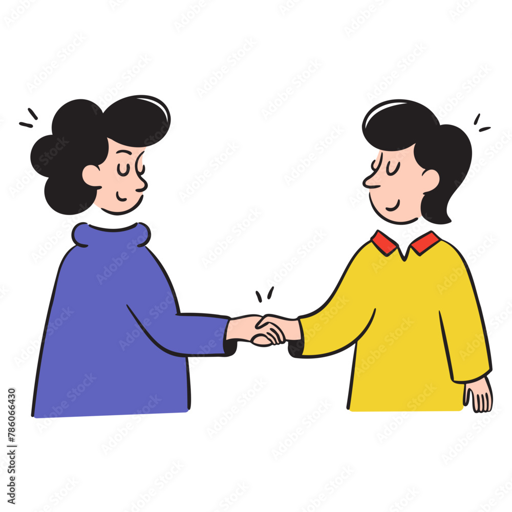 two businessman shaking hands illustration two businessman shaking hands illustration