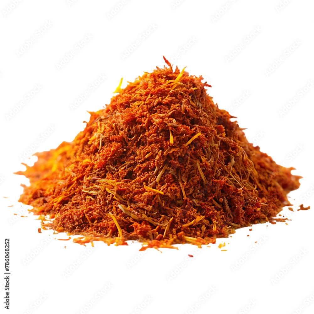 Fototapeta premium Saffron isolated on transparent background