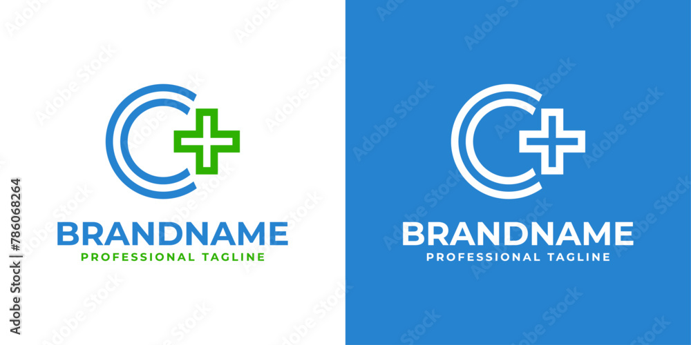 Letter C Medical Cross Modern Logo, suitable for business related to Medical Cross or Pharmacy with C initial Letter C Medical Cross Modern Logo, suitable for business related to Medical Cross or Pharmacy with C initial