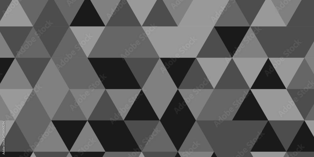 Obraz premium Modern abstract geometric polygon background. Abstract polygon triangle background vector illustration. Gray and black Polygon Mosaic Background.