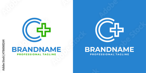 Letter C Medical Cross Modern Logo, suitable for business related to Medical Cross or Pharmacy with C initial