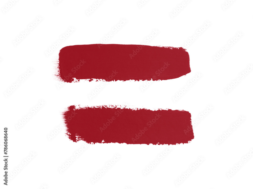 Red brush watercolor painting isolated on white background. Red brush watercolor painting isolated on white background.