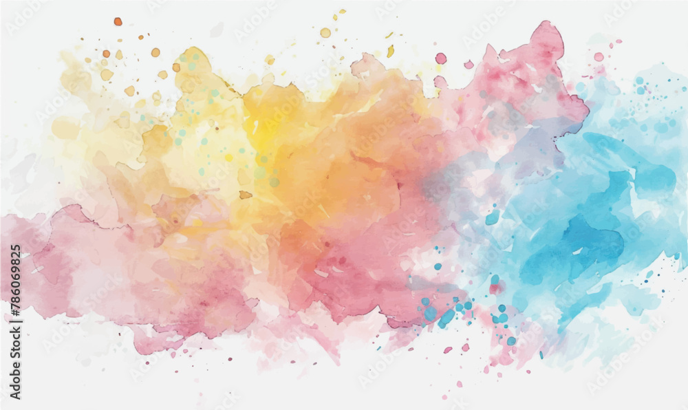 watercolor background brush strokes,  pink yellow blue 