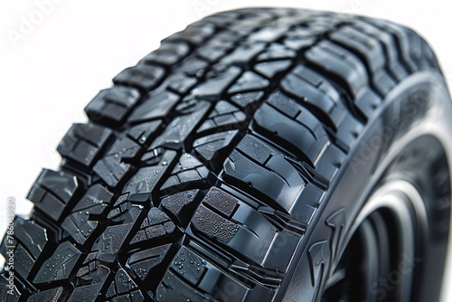 Dark rubber wheels - macro shot on a blank backdrop.