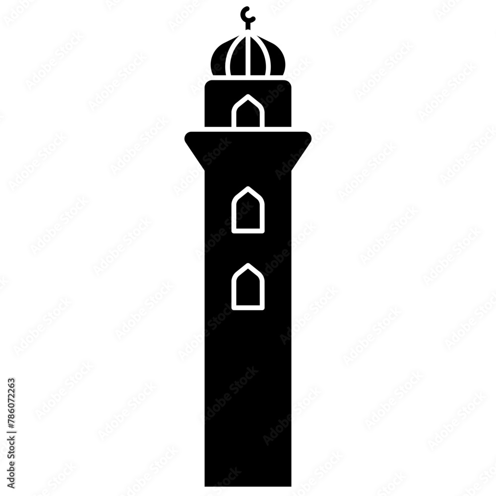 Mosque Glyph Icon