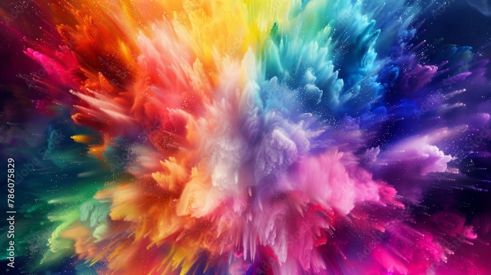 Bright and vibrant color explosion abstract background for creative design projects