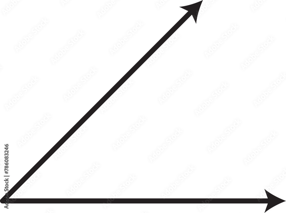 acute angle vector outline acute angle vector outline