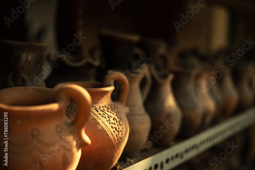 Pottery,Construction of Ceramics: Ceramics are usually made by taking a mixture of clay, earth elements, Unburnt ceramic products can be produced in the form of tiles, photo
