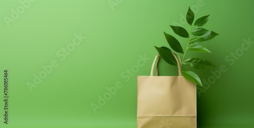 Eco bag mockup. Eco friendly concept. Zero waste. Space for text