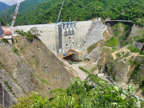 ダム工事現場　八ッ場ダム