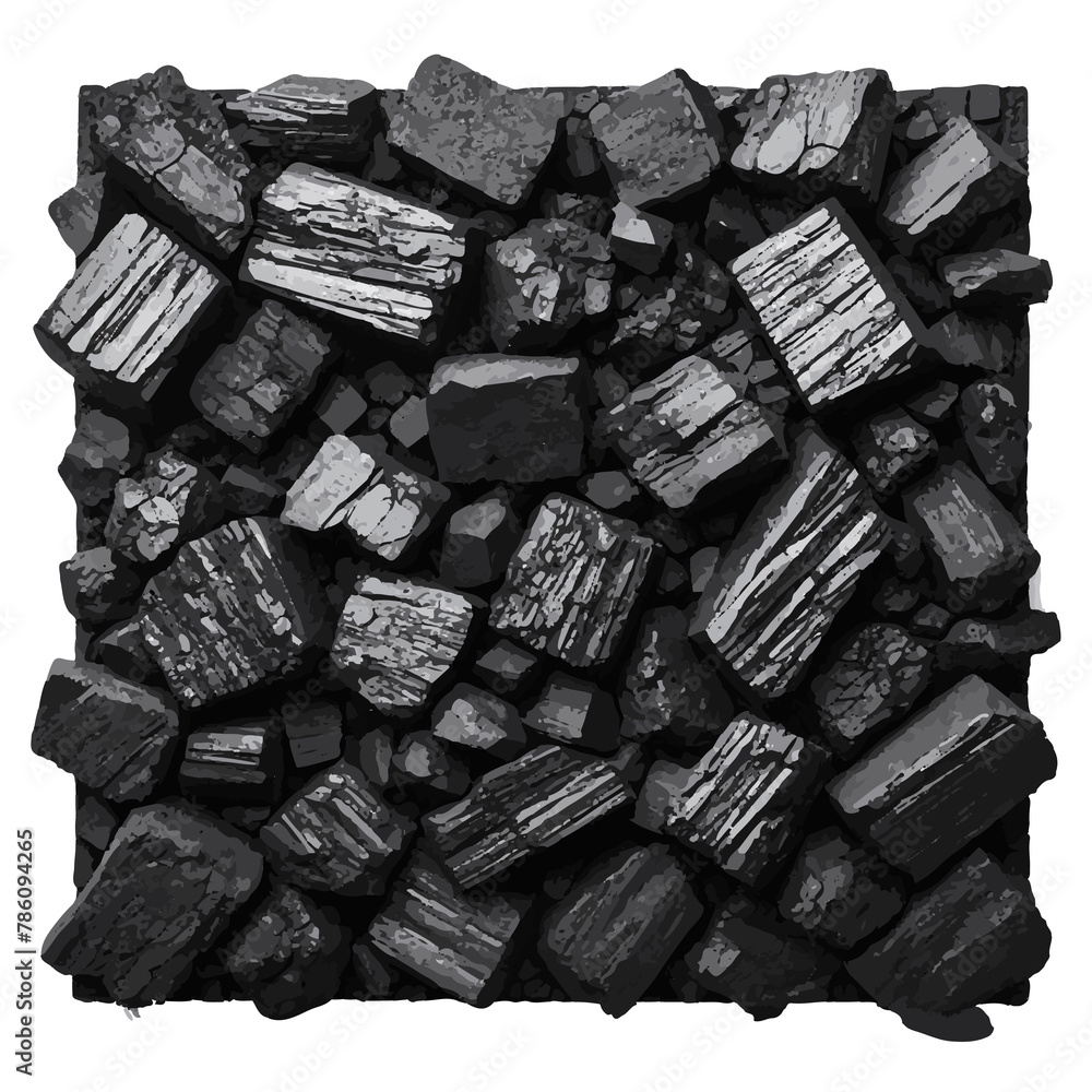 coal isolated on transparent background	