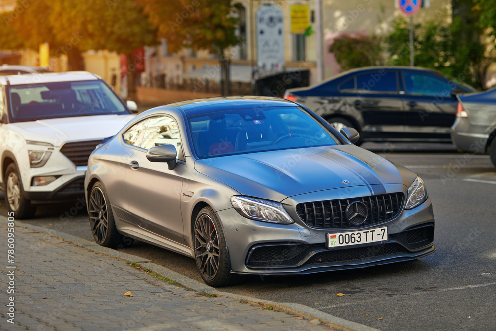 Minsk, Belarus. Sep 25, 2022. Mercedes-Benz AMG GT63S, V8 BITURBO ...