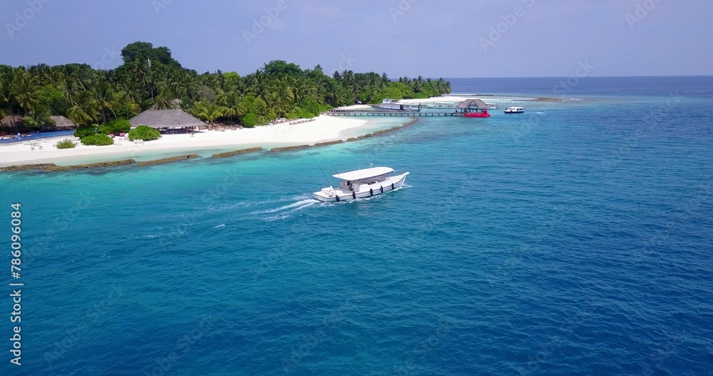 Beautiful tropical island in Maldives