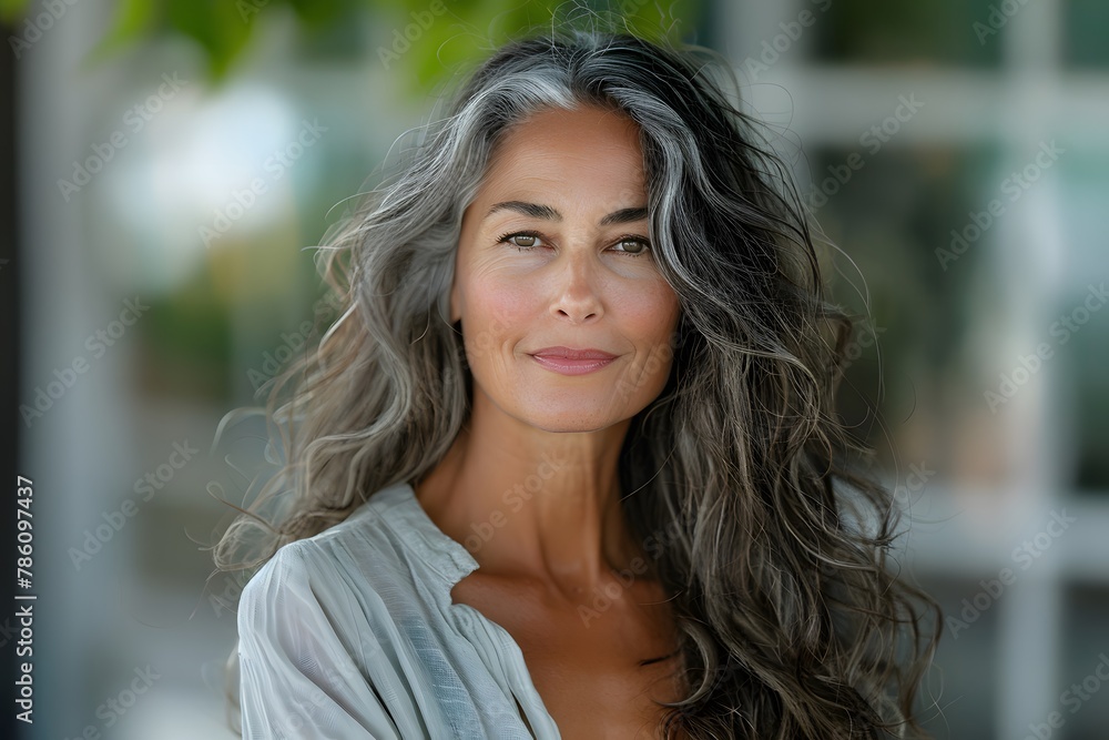 Elegant Summer Portrait of Graceful Woman. Generative AI Elegant Summer Portrait of Graceful Woman. Generative AI