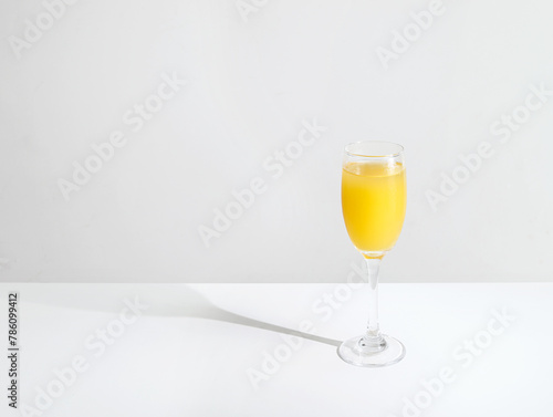 Summer drinks on a white tabletop