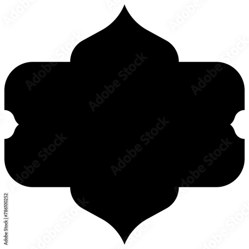 Islamic Frame Glyph Icon