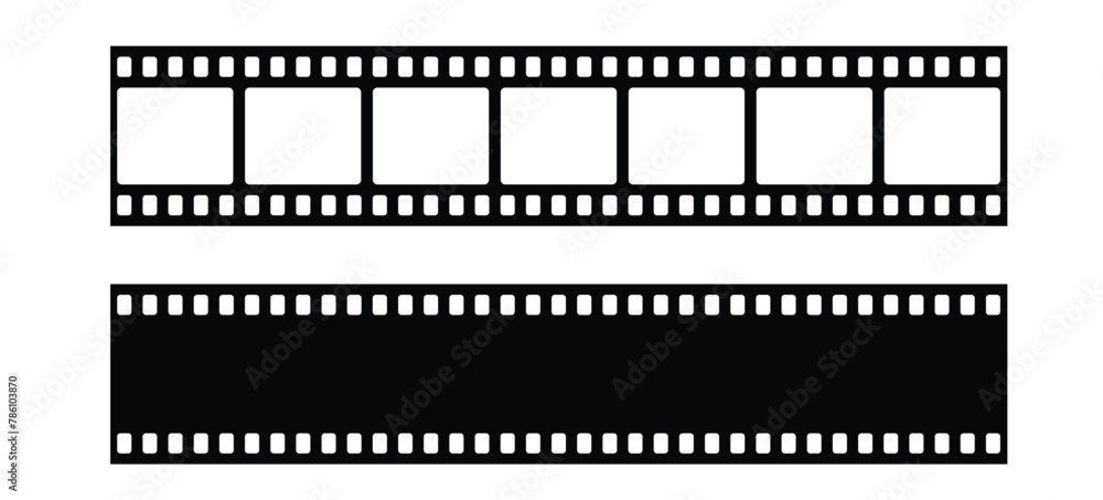 film strip isolated on white background vector stock illustration film strip isolated on white background vector stock illustration