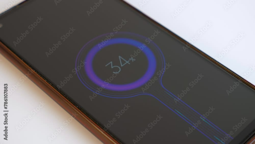 The smartphone is connected to fast charging. The process of charging gadgets. The smartphone is connected to fast charging. The process of charging gadgets.