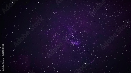 AI generated illustration of Starry Night Sky with Galaxy Patterns and Cosmic Stardust Background