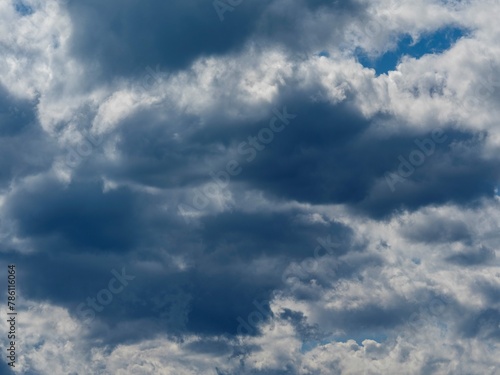 Fluffy Clouds Sky Background