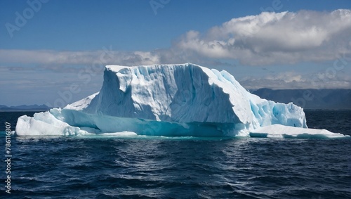 iceberg floating in the ocean