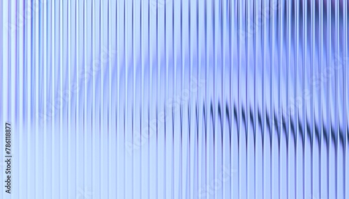 Abstract background with reeded glass effect, 3d render