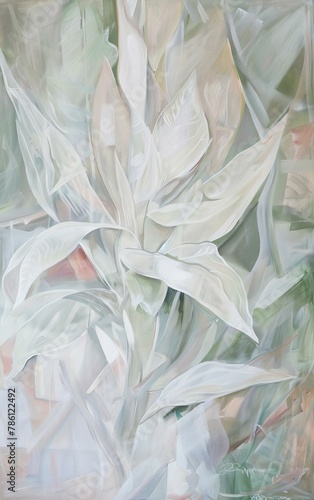 abstract background with flowers