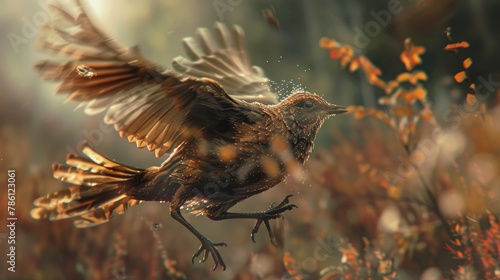 Bird s remarkable movement while hunting is truly impressive photo