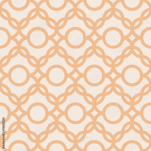 Wallpaper Mural Seamless geometric pattern with circles Torontodigital.ca