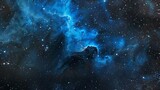AI generated illustration of a starry night sky in space with no human presence