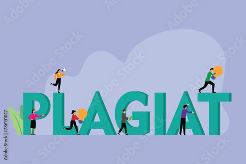 People stealing and plagiarism ideas, thoughts