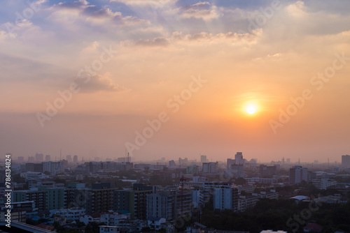 The evening skyline in Bangkok, Thailand offers a breathtaking view © Suchada Metha