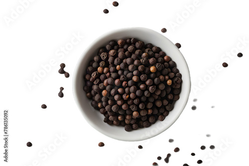 Obraz na płótnie black pepper in a bowl w salonie