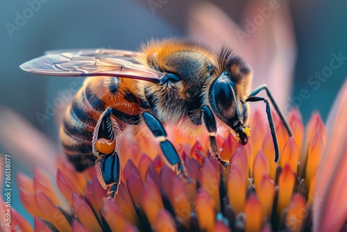 A bee on a flower.
